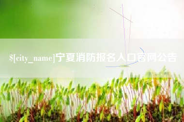 黄南宁夏消防报名入口官网公告