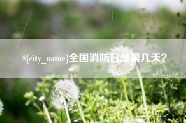 黄南全国消防日是第几天？