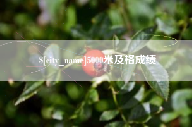 黄南5000米及格成绩