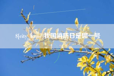 黄南我国消防日是哪一号