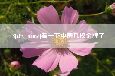 黄南看一下中国几枚金牌了