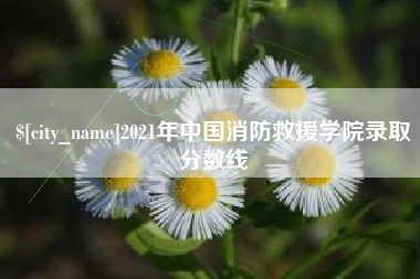 黄南2021年中国消防救援学院录取分数线