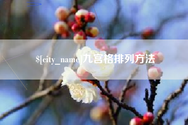 黄南九宫格排列方法