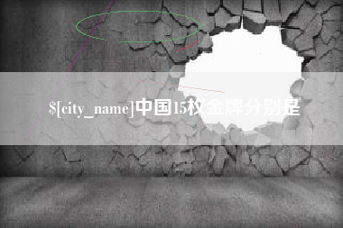 黄南中国15枚金牌分别是