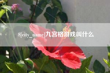 黄南九宫格游戏叫什么