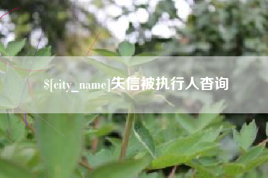 黄南失信被执行人杳询