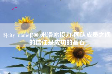 黄南5000米滑冰接力-团队成员之间的信任是成功的基石