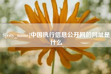 黄南中国执行信息公开网的网址是什么