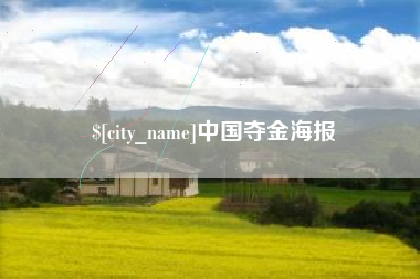 黄南中国夺金海报