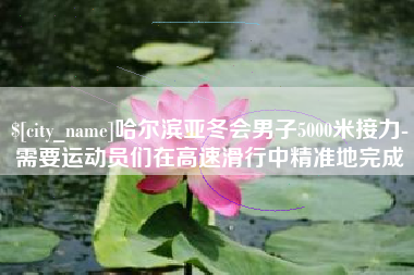 黄南哈尔滨亚冬会男子5000米接力-需要运动员们在高速滑行中精准地完成