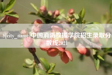 黄南中国消防救援学院招生录取分数线2021