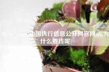 黄南中国执行信息公开网官网app为什么要钱呢