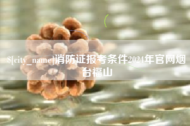 黄南消防证报考条件2024年官网烟台福山